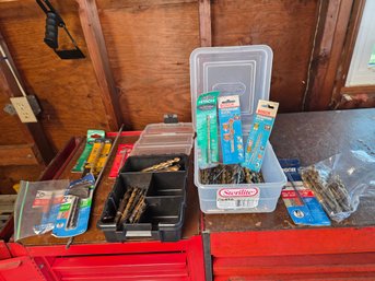 Large Assorted Drill Bit Lot - Bosch, Hitachi, Tapcon, DeWalt & More
