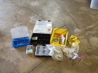 Assorted Automotive & Hardware Lot - Husky Tool, Mirrors, Canvas Kit & Organizers