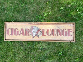 Vintage 'cigar Lounge' Sign