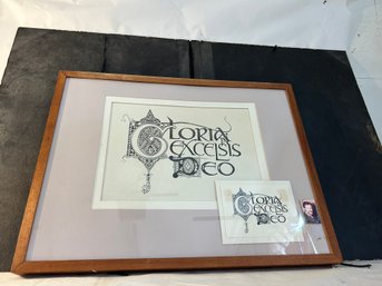 (Glory To God In Latin )art Frame Picture