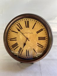 Vintage Wood Wall Clock By Geneva Clock Company