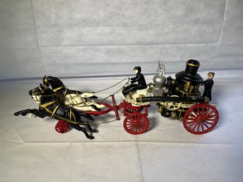 Vintage Cast Iron Fire Wagon