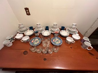 Dishes And Glassware, Mugs And Extra Plates,