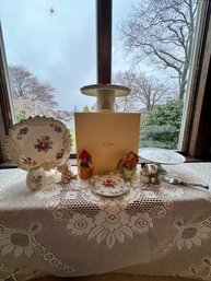 NIB Lenox Pedestal Cake Plate, Goebel, Porcelains