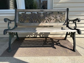 Regalia Wrought Iron And Wood Bench