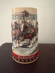 Budweiser 1988 Collectors Series Holiday Stein
