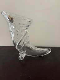 Lead Crystal Cut Cornucopia