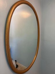 Oval Gold Framed Wall Mirror