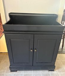 Dry Sink Cabinet - Painted Black