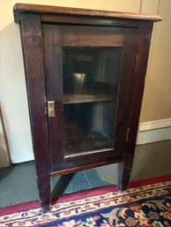 Antique Wood Display Cabinet