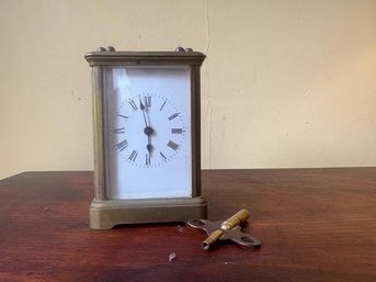 Antique French Brass Carriage Clock