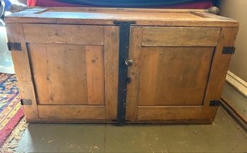Rustic Industrial Style Wooden Cabinet