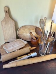 Wooden Kitchen Tools And Utensils