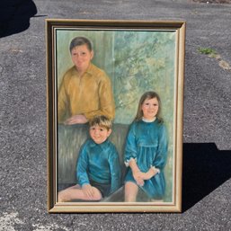Large Framed Original Painting Signed 'straight'