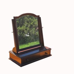 Vintage Wooden Tabletop Shaving Stand