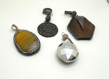 Group Of Four Large Pendants