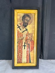 Vintage Decoupage Of Saint Cyril