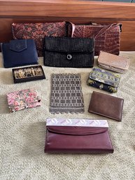 Ladies Lot Of Clutch Wallets And Purses