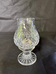 Waterford Pedestaled Crystal Votive Candle Holder With Hurricane Glass
