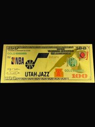 Collectible NBA Gold Colored Bill Utah Jazz