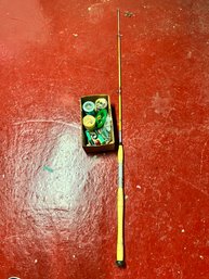 Fishing Pole With Lines And Misc