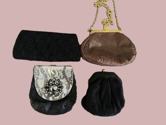 Four Vintage Evening Bags