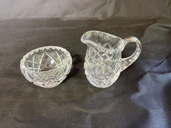 Glass Sugar & Creamer