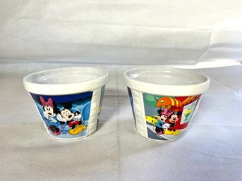 Pair Of Disney Ceramic Planters