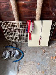 Puppy Kennel, Dishes, W/accessories