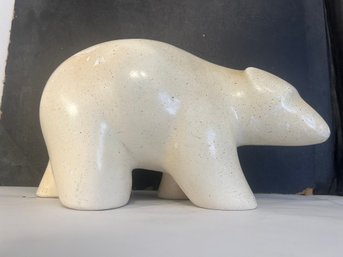 Modernist Polar Bear Sculpture By Alva 1978