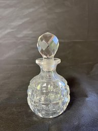 Lidded Crystal Bottle