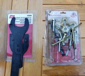Lisle 43600 Universal Fan Clutch Wrench Set  Autocraft Harmonic Balancer Puller Set