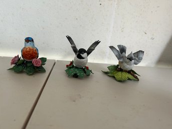 Set Of 3 Lenox Figurine Fine Porcelain Collectibles