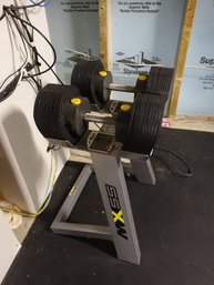 Set Of Dumbells, Including MX55 Adjustable Weight, Steps And Bench