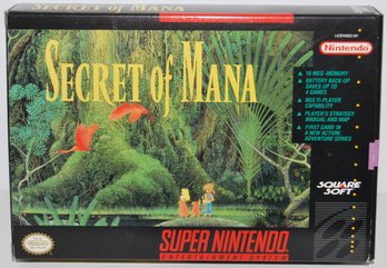 Secret Of Mana Complete With Box, Instructions, Map And Inserts