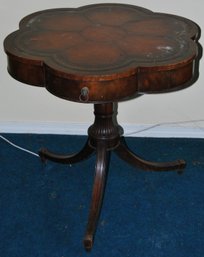 Vintage Wood Table With One Drawer