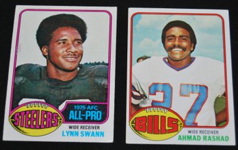 1976 Topps Lynn Swann #140 And Ahmad Rashad #383