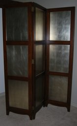 Three Panel Room Divider/ Screen Seven Feet Tall