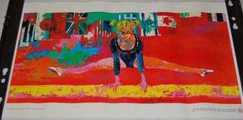 Vintage 1976 LeRoy Neiman Olympic Games Poster For Burger King