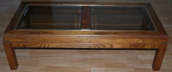 Wood And Glass Coffee Table