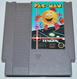Pac- Man For NES Gray Cartridge