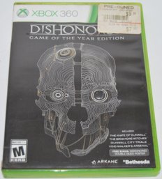 Xbox 360 Dishonored Game Of The Year Edition