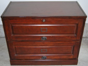 Two Drawer Cherry File Cabinet, Some Scratches