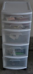 Five Drawer Sterilite Plastic Storage
