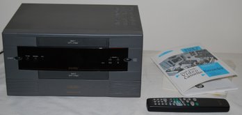 Go Video Dual Deck Video Cassette Recorder With Remote And Instructions