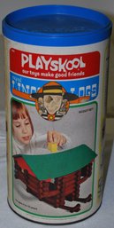 Vintage 1974 Lincoln Logs Scout Set. Not Sure If All Pieces There.