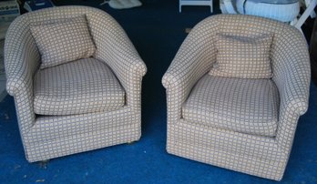 Vintage Mid Century Modern Chairs On Casters