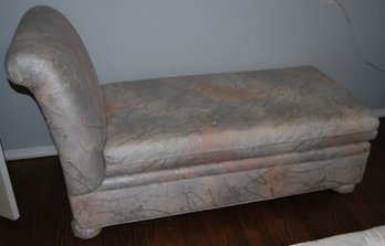 Chaise With Matching Pillows And Curtains