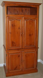 Wood Entertainment And Storage Armoire