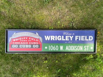Vintage Wrigley Field Sign
